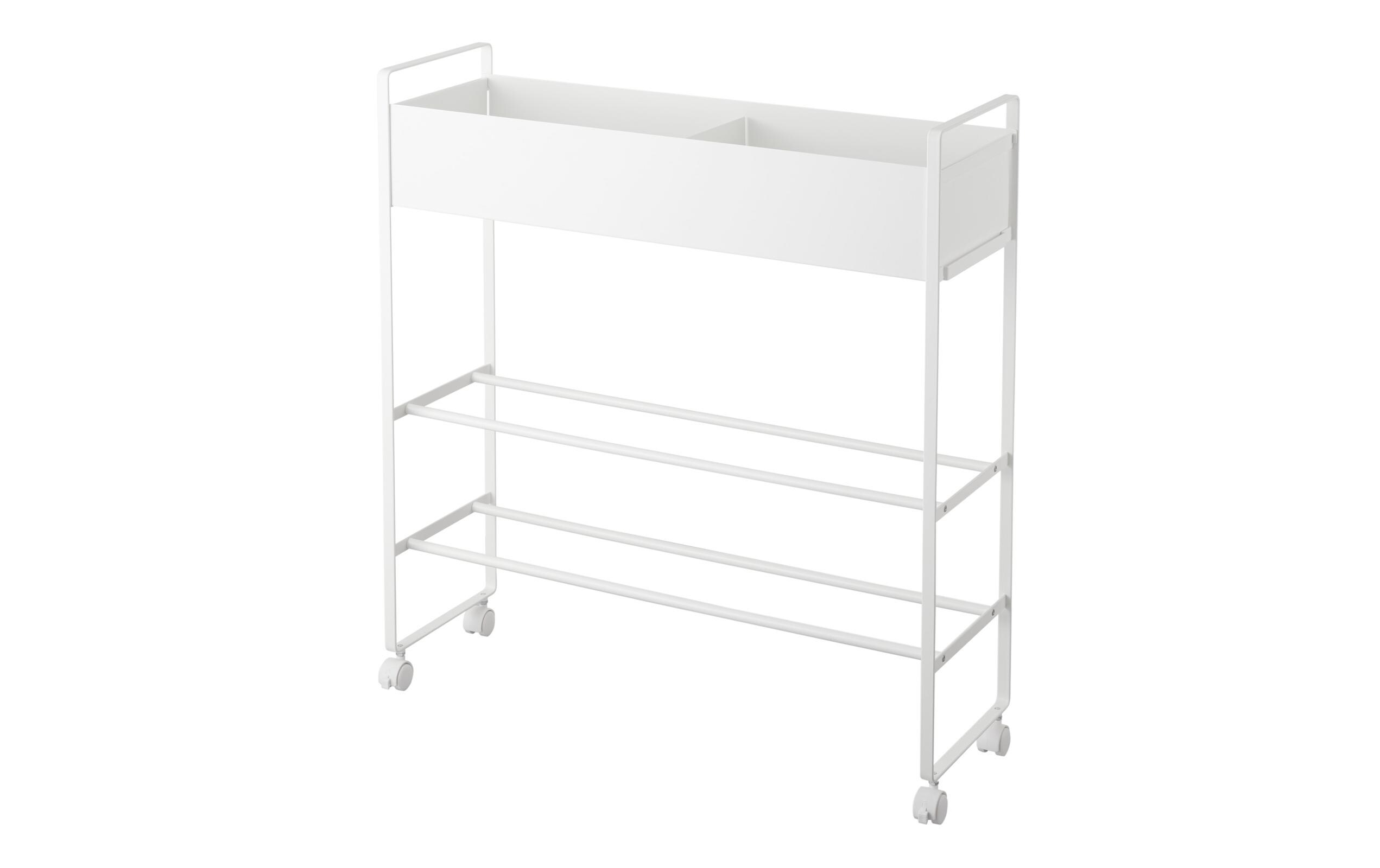 Yamazaki Servierwagen mit Korb Tower Weiss