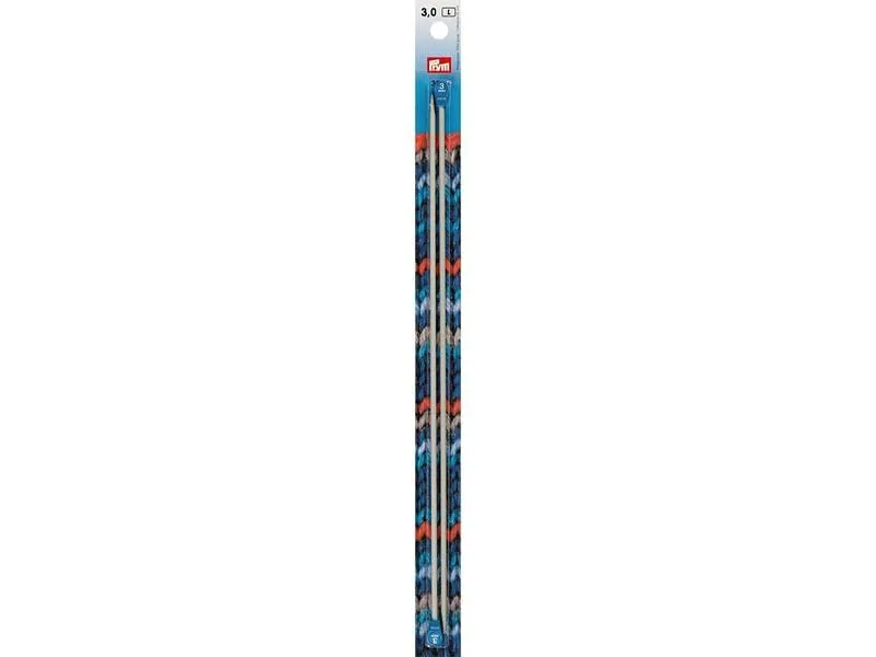 Prym Stricknadeln 3.00 mm, Alu, 2 Stück, Grau