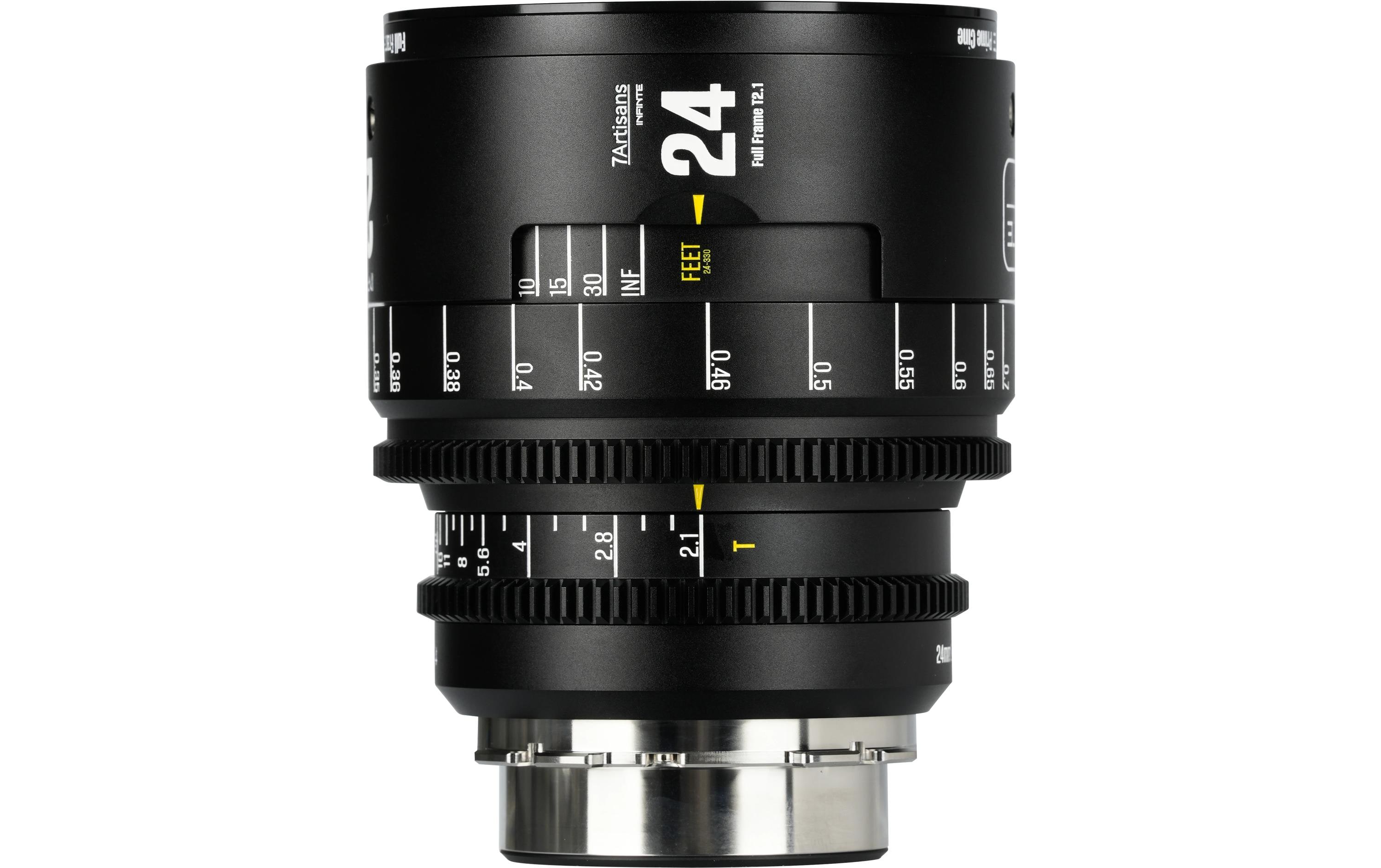 7Artisans Festbrennweite 24mm T/2.1 INFINTE Schwarz – Arri PL