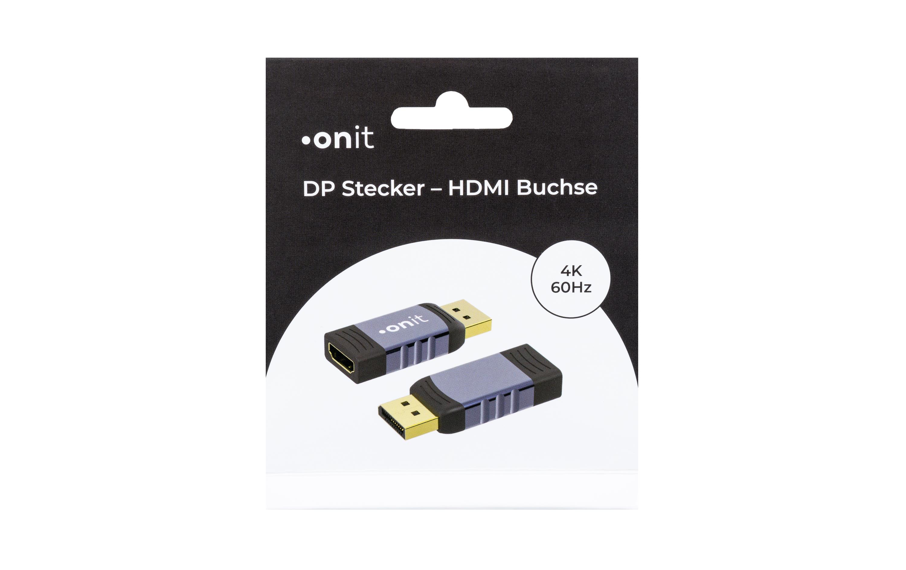 onit Adapter DisplayPort - HDMI, 1 Stück