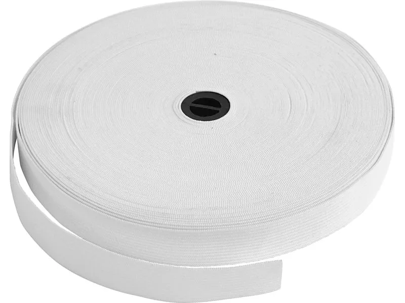 Creativ Company Elastikband 25 m, Weiss