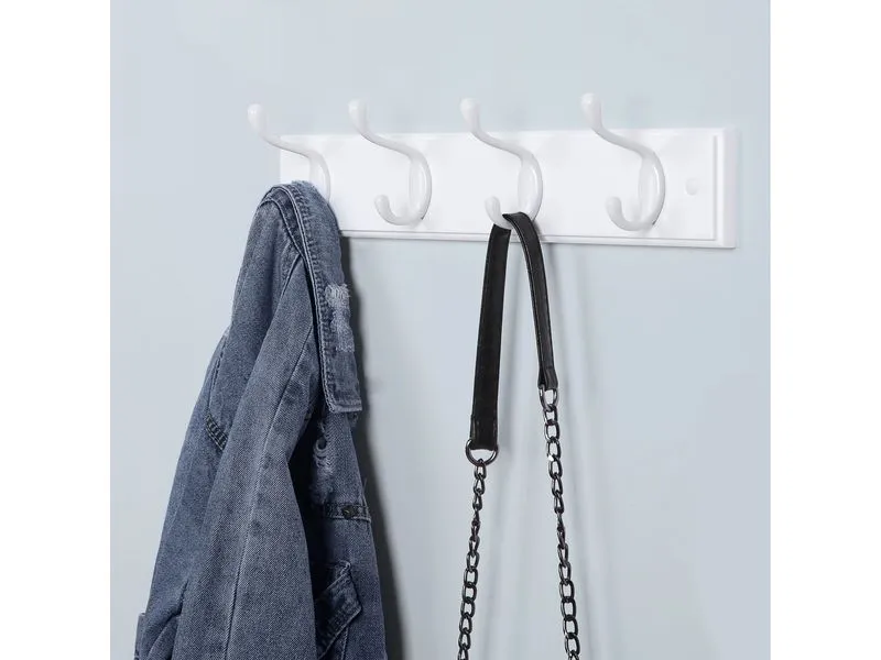 Songmics Kleiderhaken 40 x 9 x 7 cm, Weiss Songmics Kleiderhaken 40 x 9 x 7 cm, Weiss