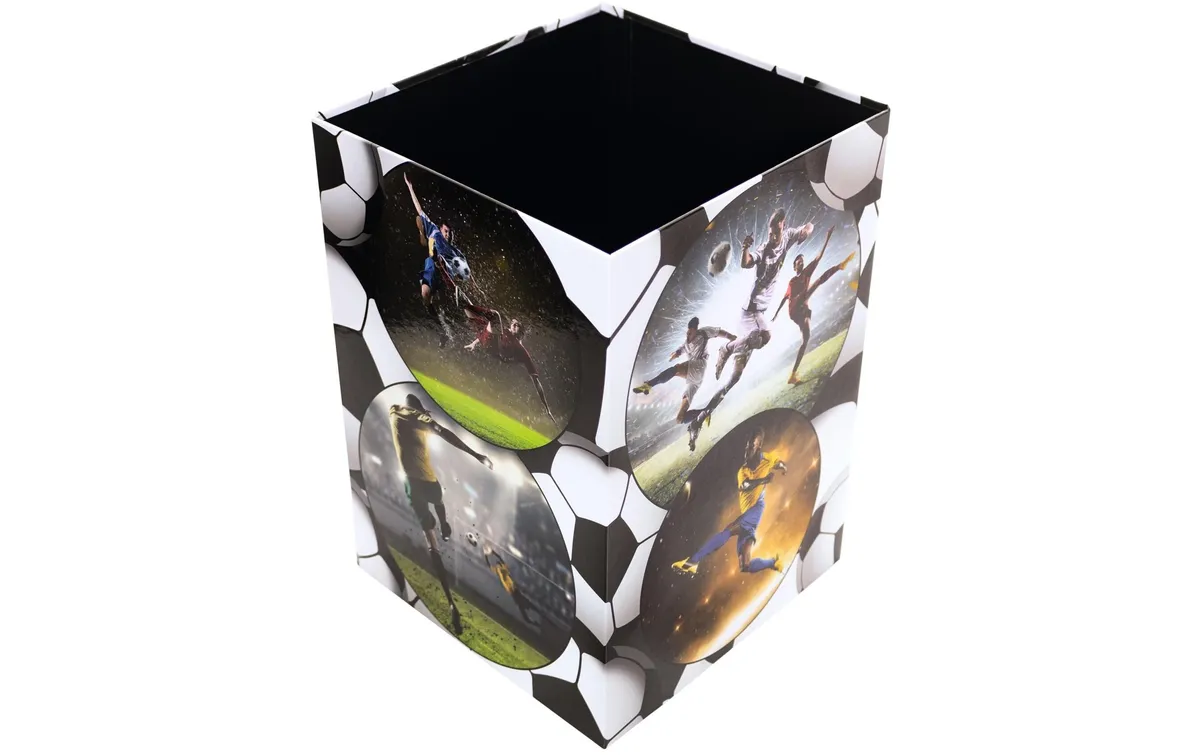HERMA Papierkorb Fussball 15 l, Schwarz HERMA Papierkorb Fussball 15 l, Schwarz