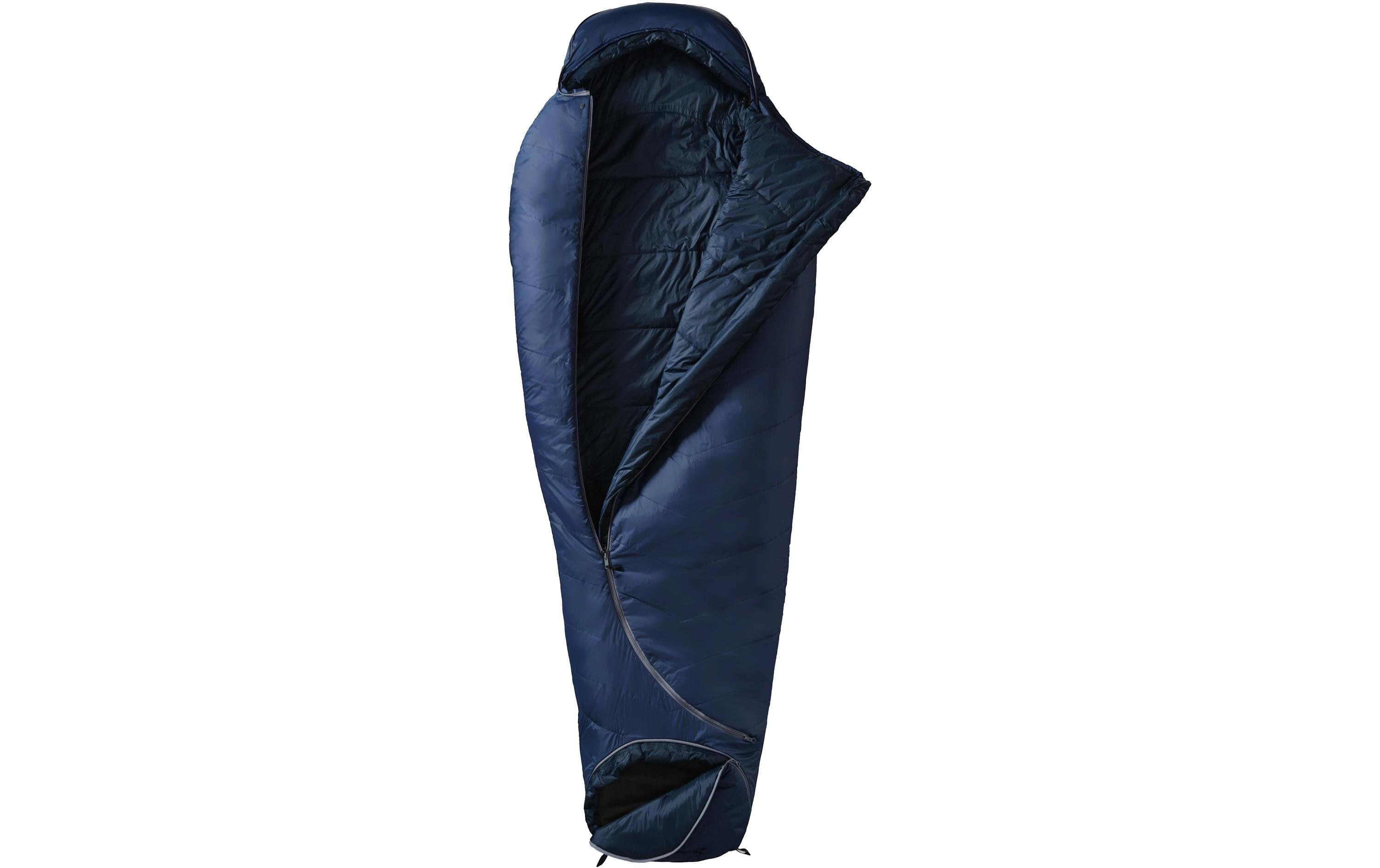 Grüezi Bag Schlafsack Biopod Wolle Zero Nylon, Night Blue