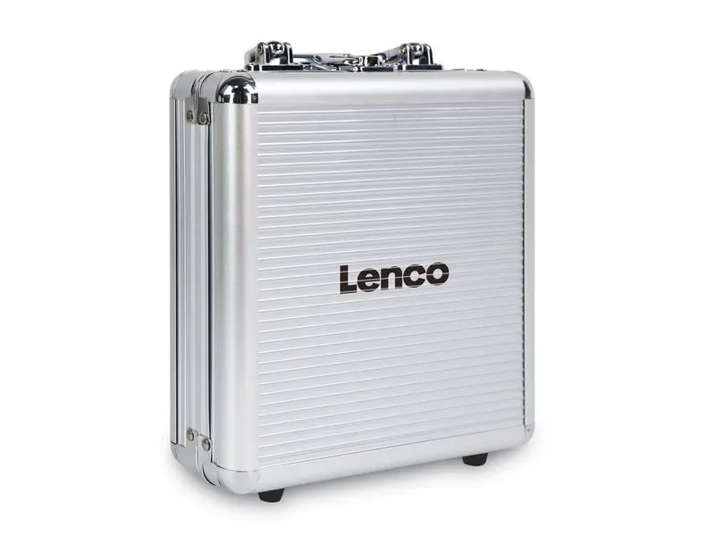 Lenco Plattenspieler Zubehörset 12in1 Aluminium Silberfarben