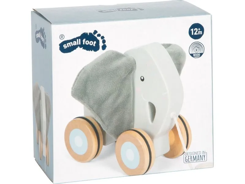 small foot Nachziehspielzeug Nachziehtier Elefant mit Knisterohren small foot Nachziehspielzeug Nachziehtier Elefant mit Knisterohren