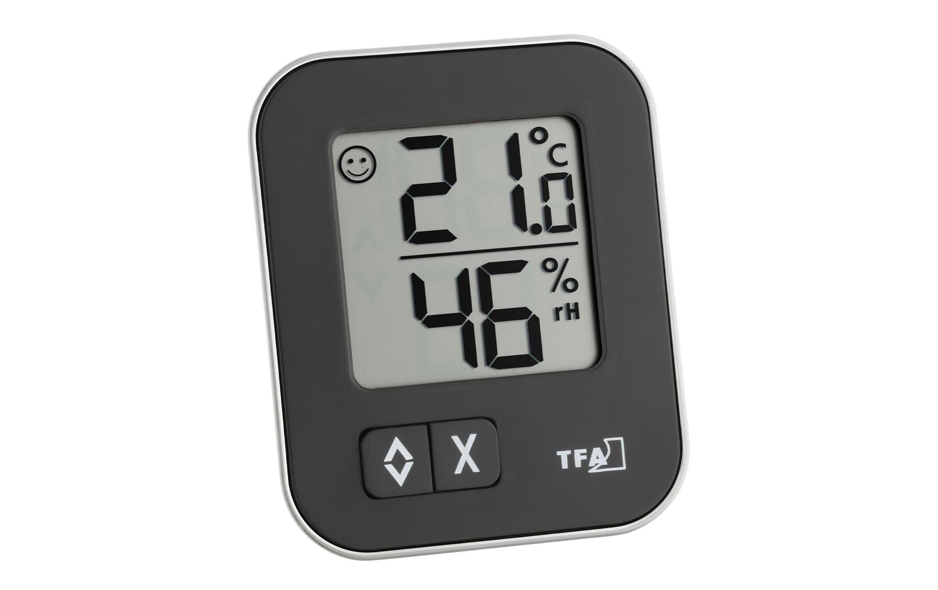 TFA Dostmann Thermo-/Hygrometer MOXX Schwarz
