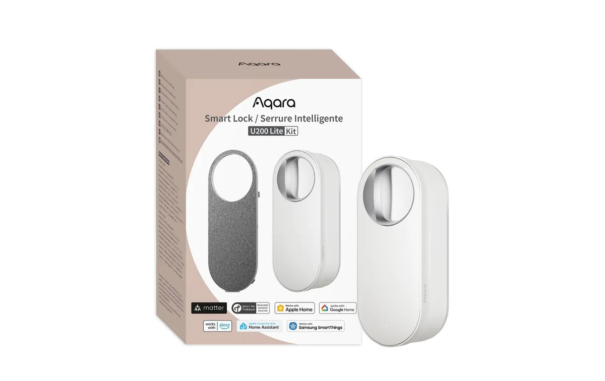 Aqara Smartes Türschloss U200 Lite Kit, Weiss