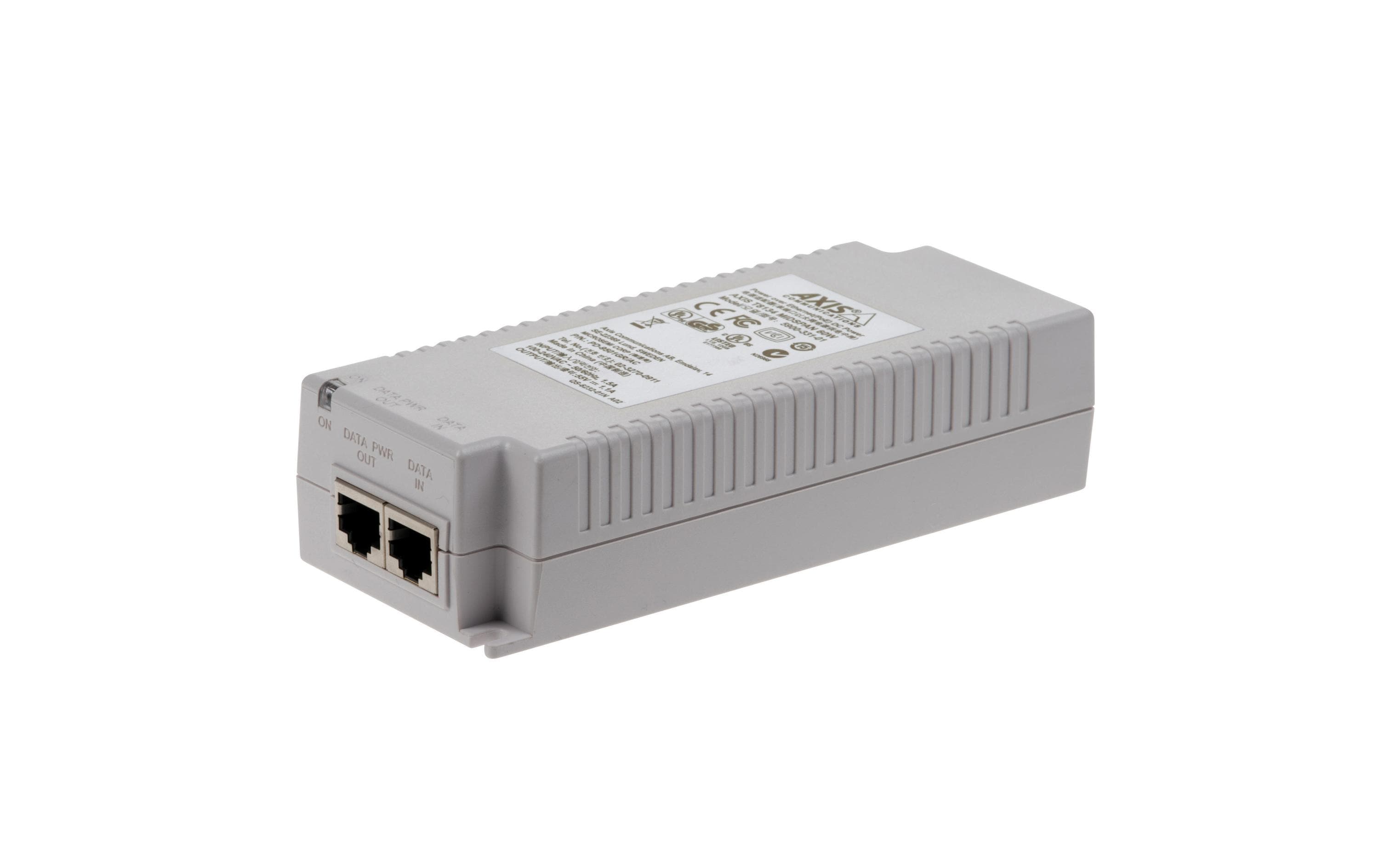 Axis PoE+ Injector T8134 60 W Indoor Axis PoE+ Injector T8134 60 W Indoor