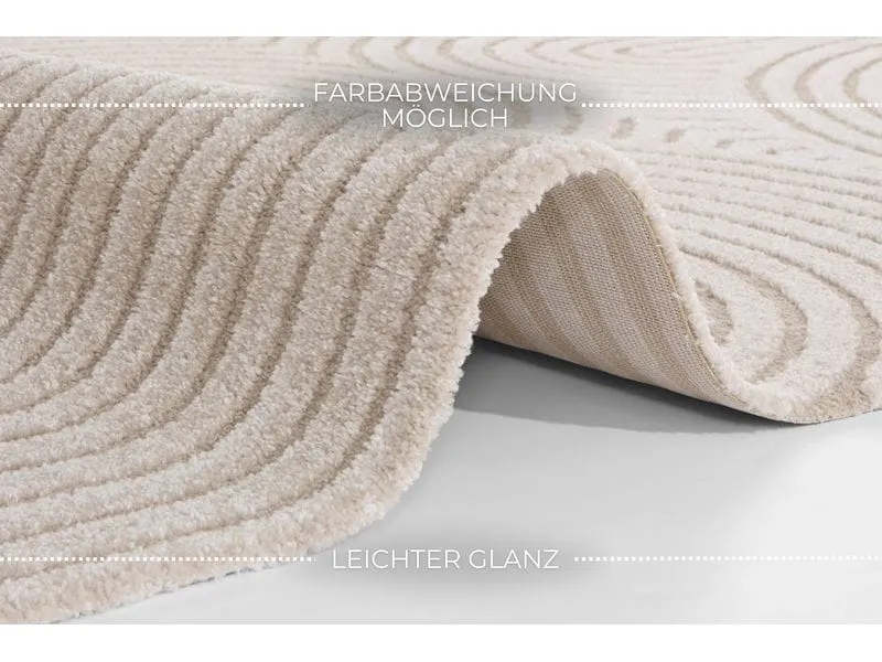 Elle Decoration Teppich Panglao 160 cm x 230 cm, Cream