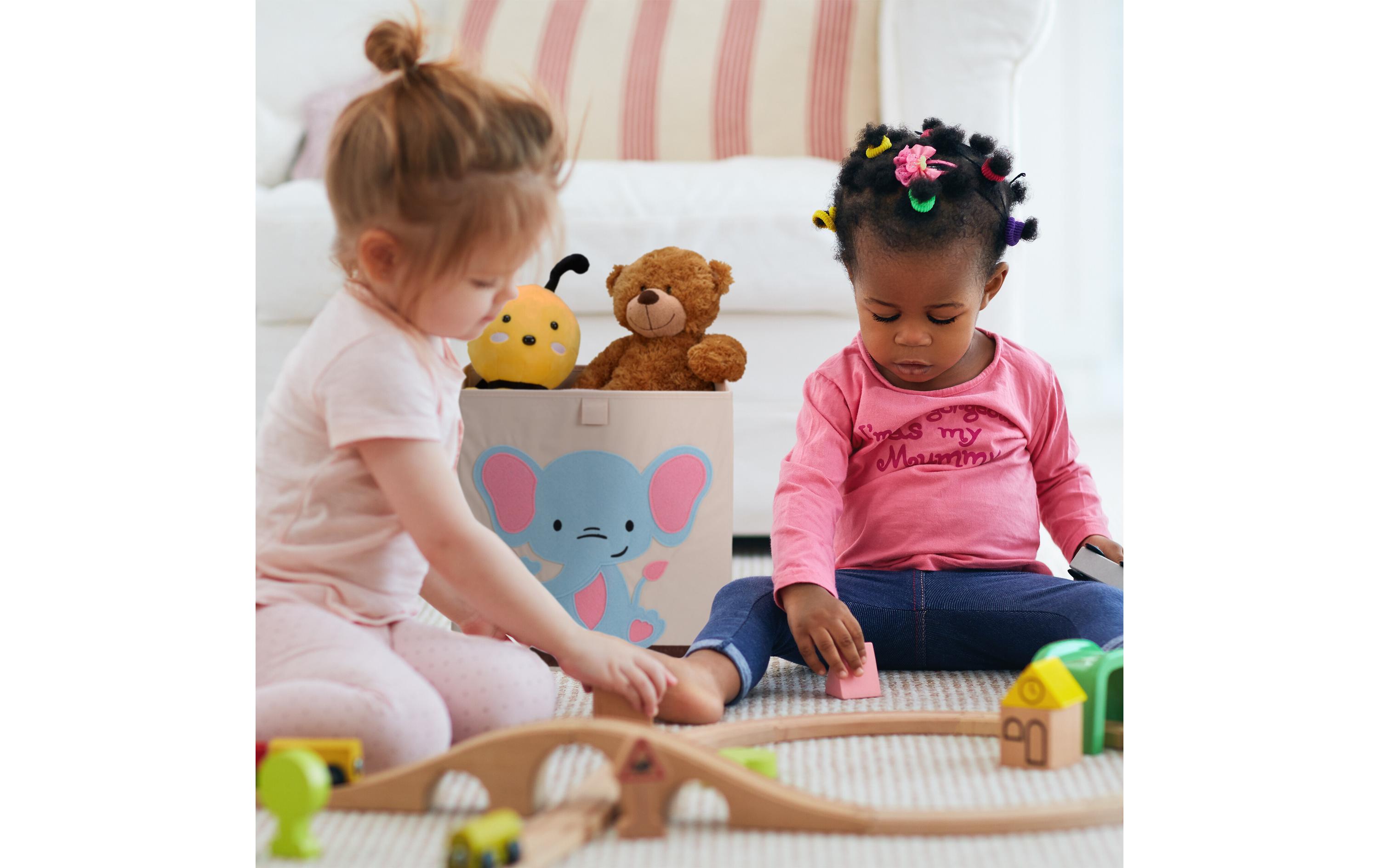 relaxdays Spielzeugbox Elefant