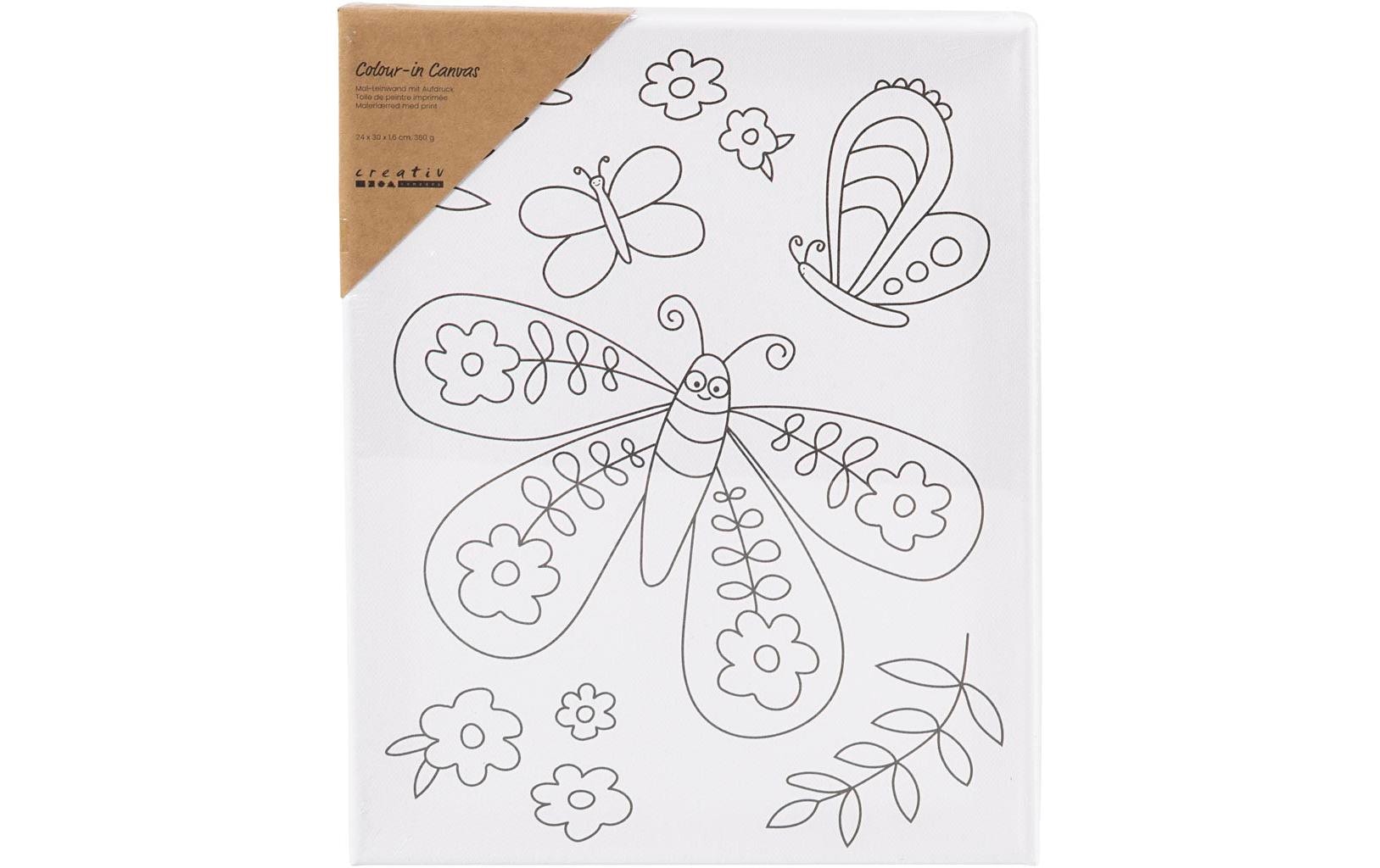 Creativ Company Keilrahmen Schmetterling 24 x 30 cm