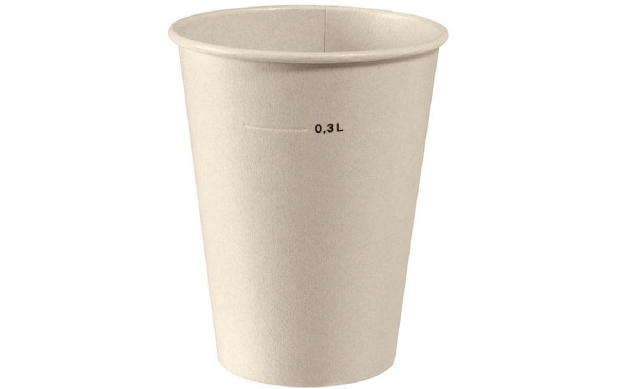 BioPak Einwegbecher Breeze 350 ml, 50 Stück, Braun