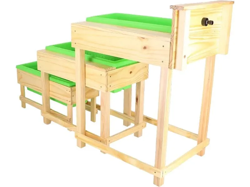 Esschert Design Wassertisch-Set Holz, 3-teilig Esschert Design Wassertisch-Set Holz, 3-teilig