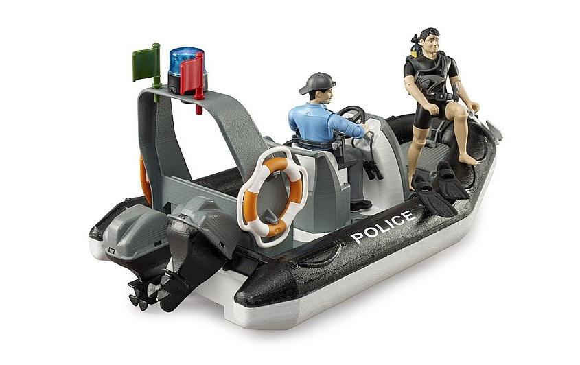 Bruder Spielwaren Polizei-Schlauchboot