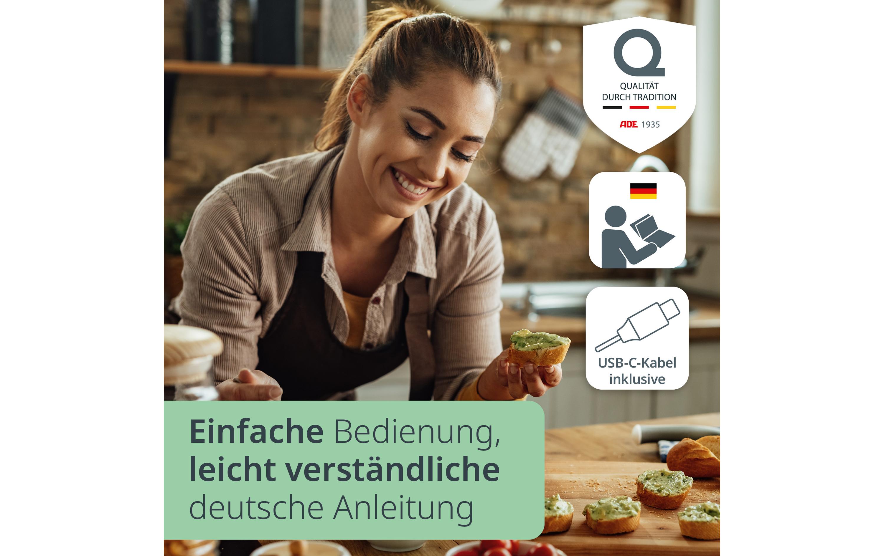 ADE Zerkleinerer Elektrisch KG2426-1 1500 mAh 0.15 l