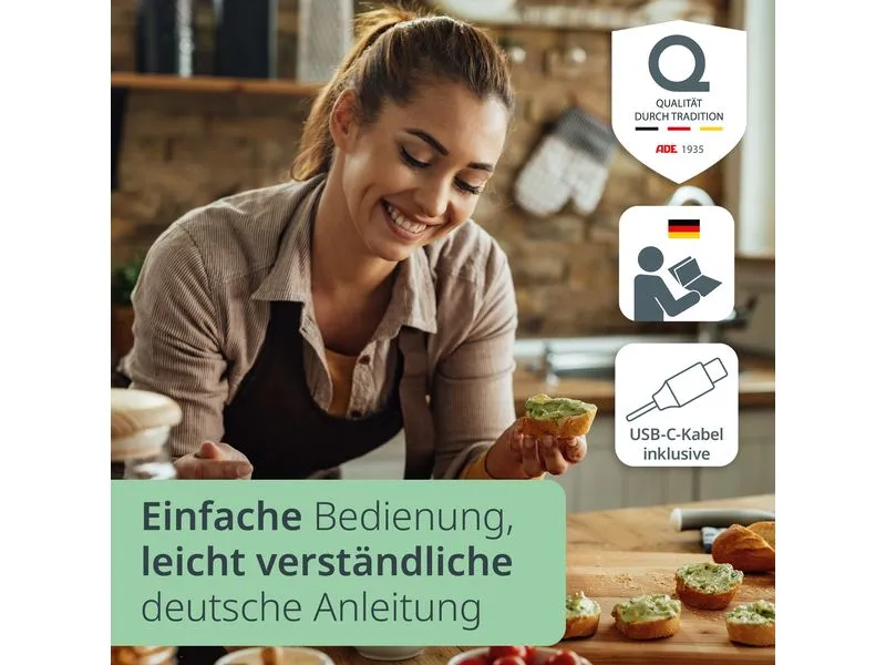ADE Zerkleinerer Elektrisch KG2426-1 1500 mAh 0.15 l