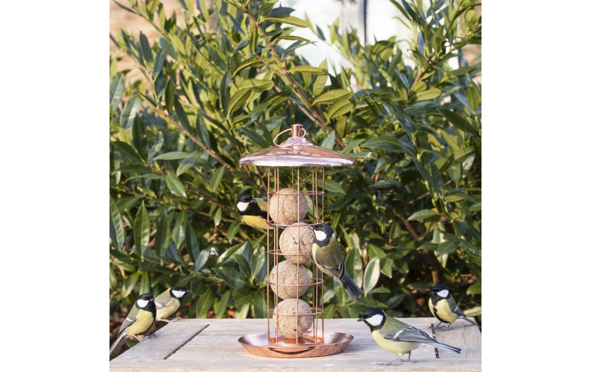 Esschert Design Futterspender für Meisenknödel, verkupfert Esschert Design Futterspender für Meisenknödel, verkupfert