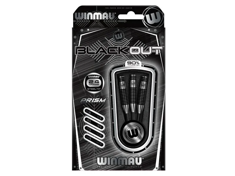 Winmau Dartpfeile Steeldart Blackout 3 Stück
