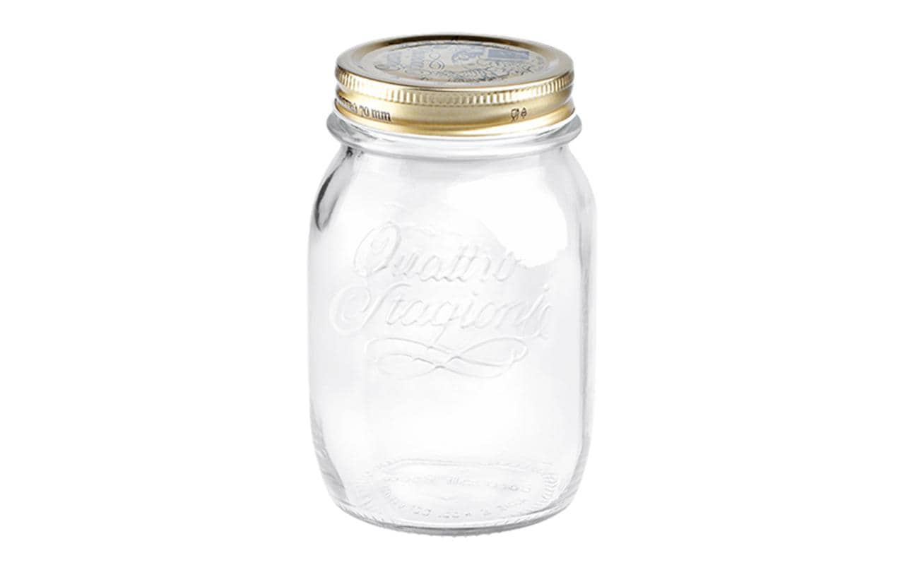 Bormioli Rocco Einmachglas Quattro Stagioni 500 ml, 4 Stück