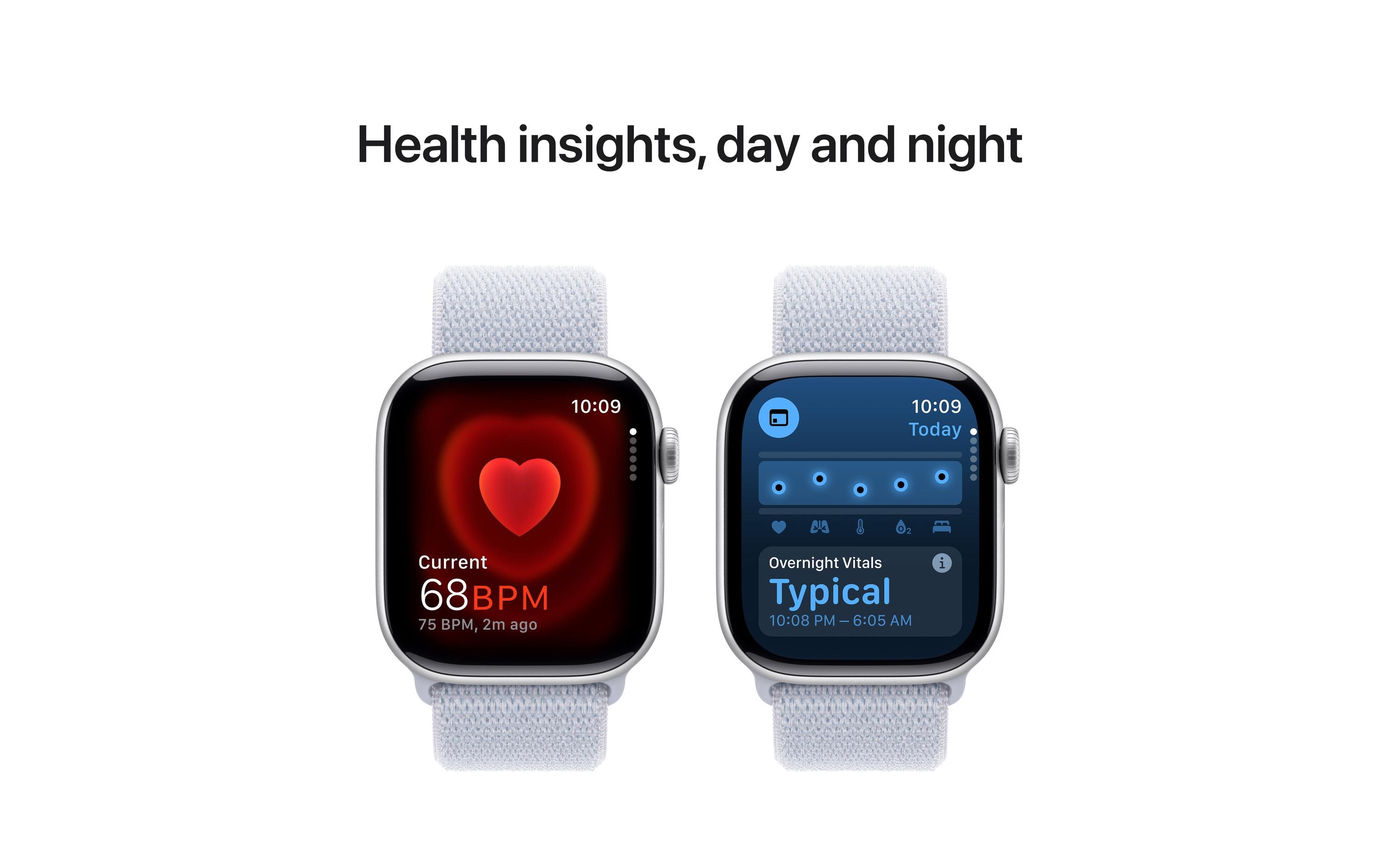 Apple Watch Series 10 42 mm Alu Silber Loop Blau