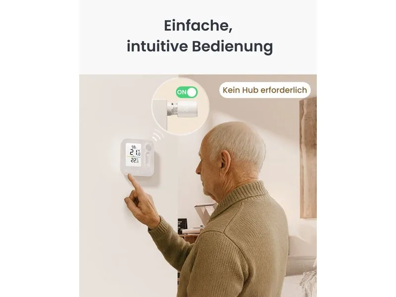 SwitchBot Raumklima-Panel Wandmontage Digital Weiss SwitchBot Raumklima-Panel Wandmontage Digital Weiss
