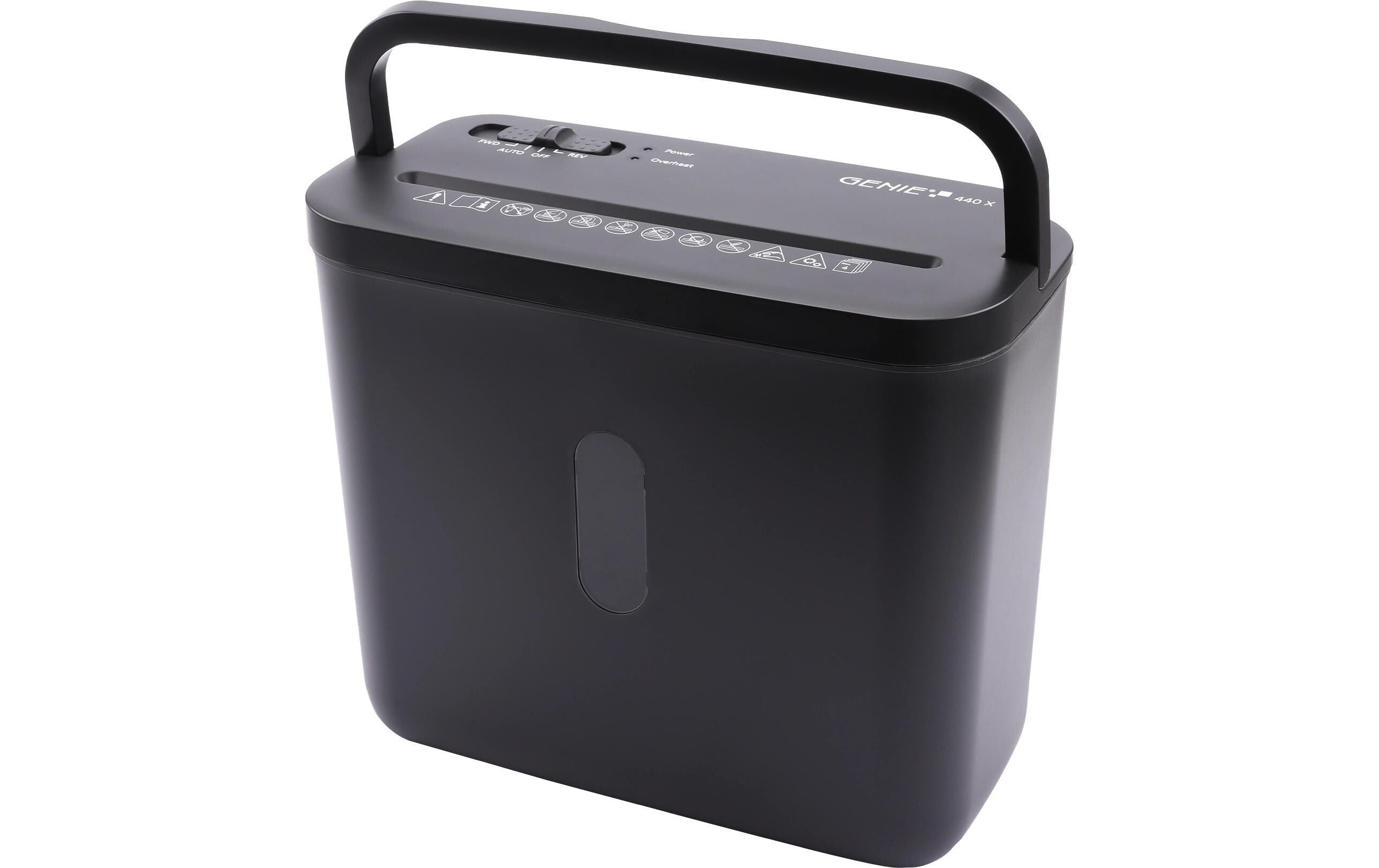 Genie Aktenvernichter 440X Schwarz P4, 4 Blatt Genie Aktenvernichter 440X Schwarz P4, 4 Blatt