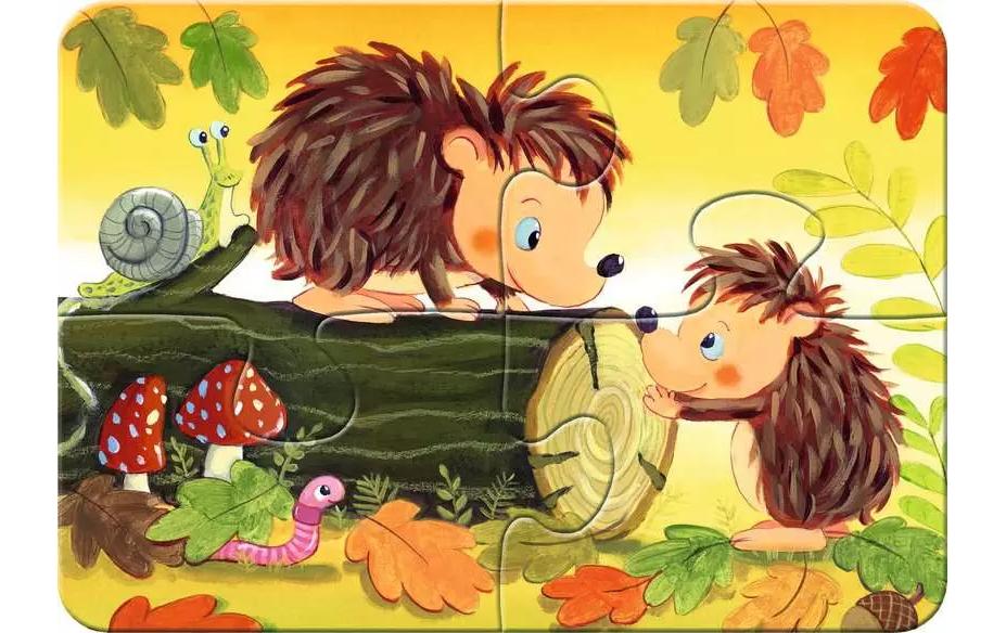 Ravensburger Kleinkinder Puzzle Kleine Tierfamilien