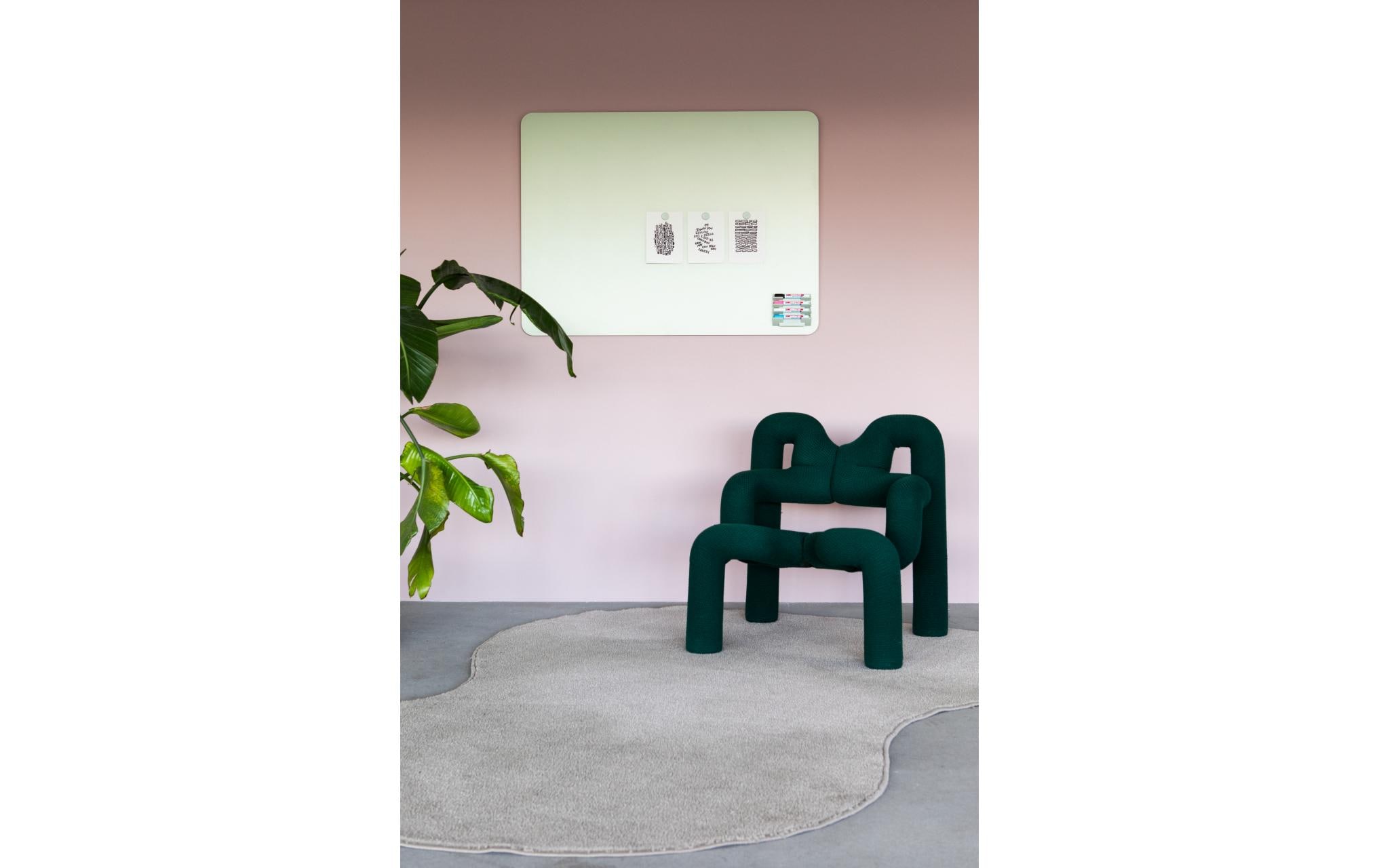 Legamaster Glassboard RC 90 x 120 cm, Salbeigrün matt