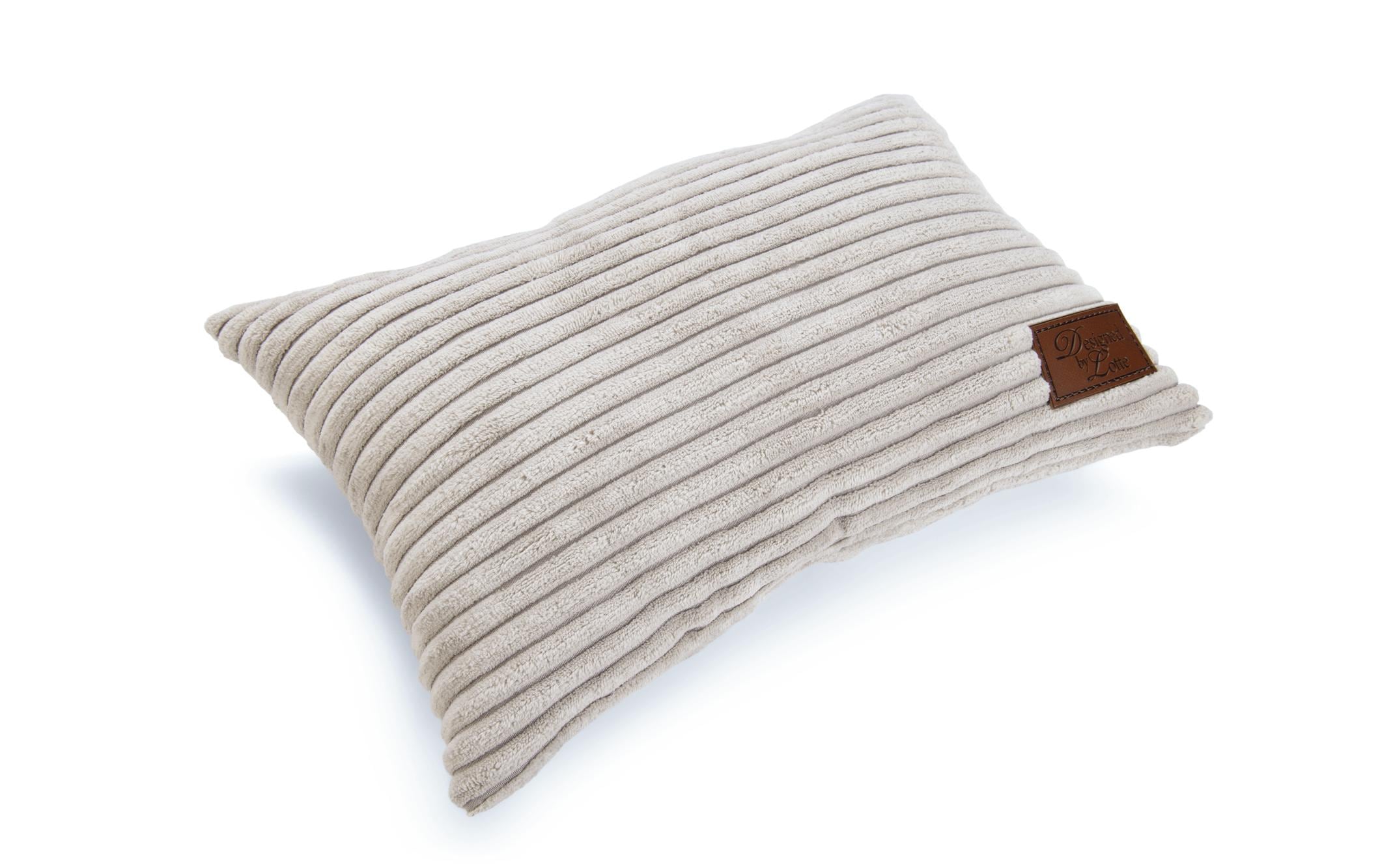 Designed by Lotte Hunde-Kissen Ribbed Hellgrau 35x23x6cm Designed by Lotte Hunde-Kissen Ribbed Hellgrau 35x23x6cm