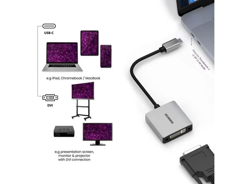Marmitek Adapter Connect USB-C > DVI