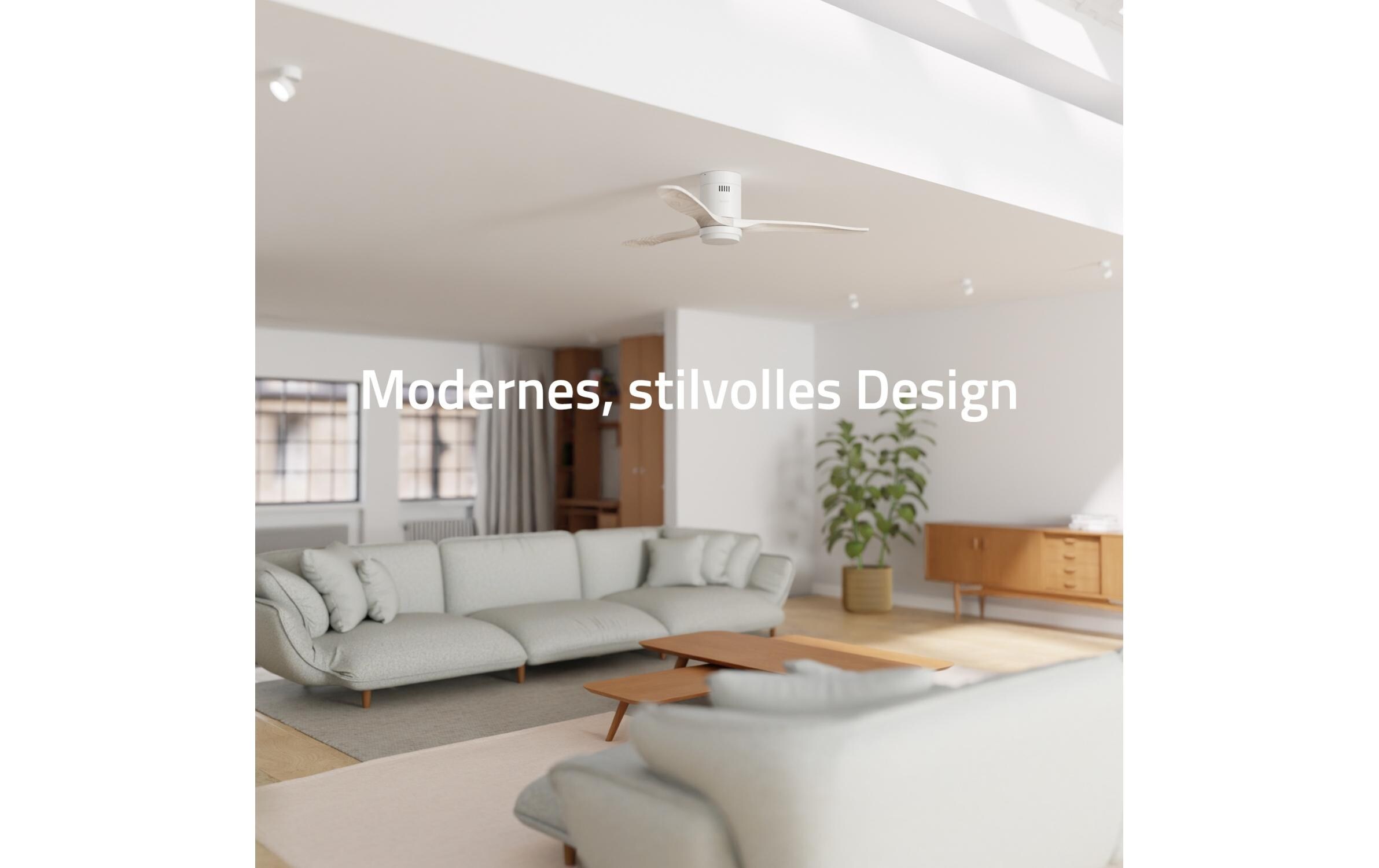 hombli Deckenventilator 1320 mm, Weiss