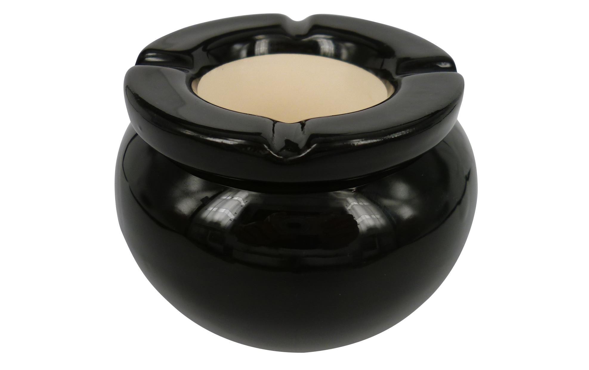 Dameco Aschenbecher Schwarz