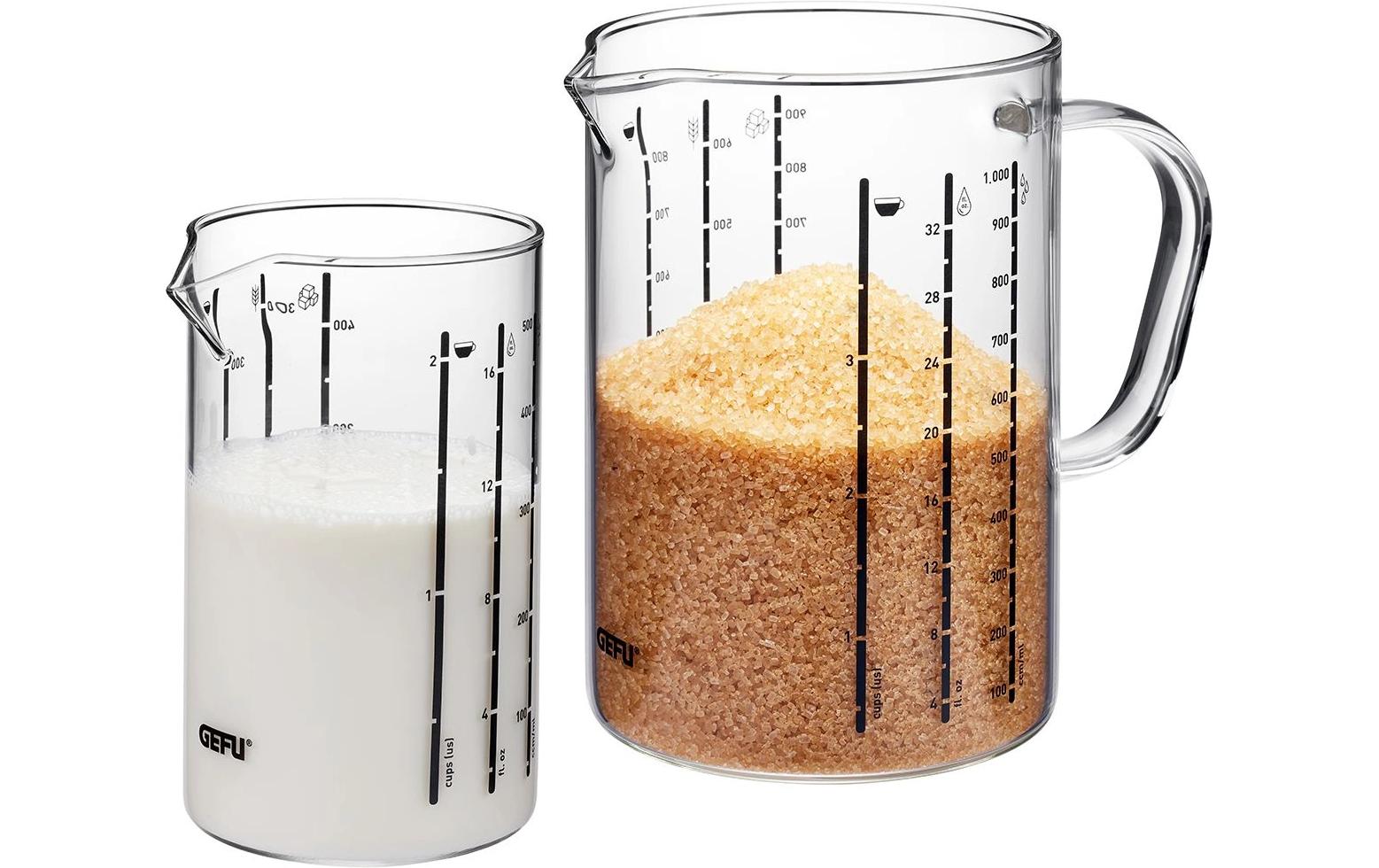 GEFU Messbecher Meti 2-teilig, 15 dl, Transparent