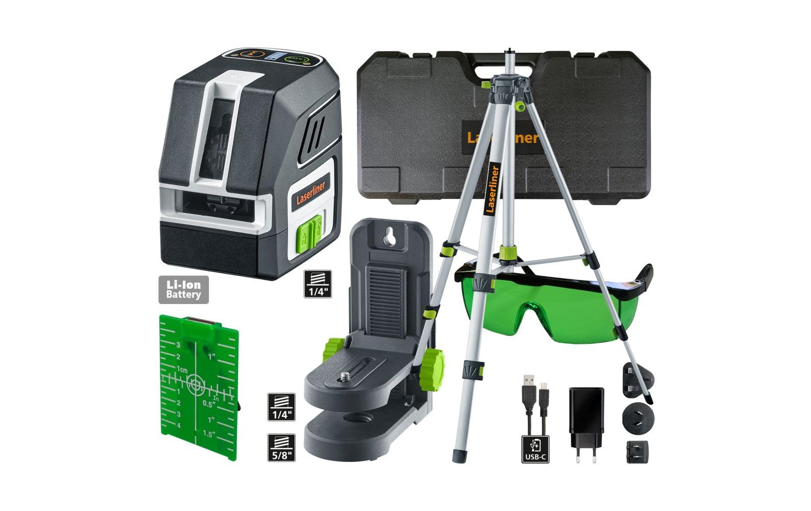 Laserliner Kreuzlinien-Laser PocketCross-Laser 2G Set 150 cm 55 m