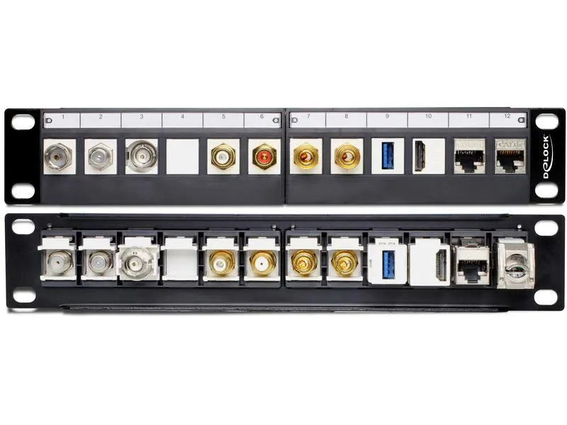 Delock Patchpanel Keystone 12-Port 10 Rack Delock Patchpanel Keystone 12-Port 10 Rack