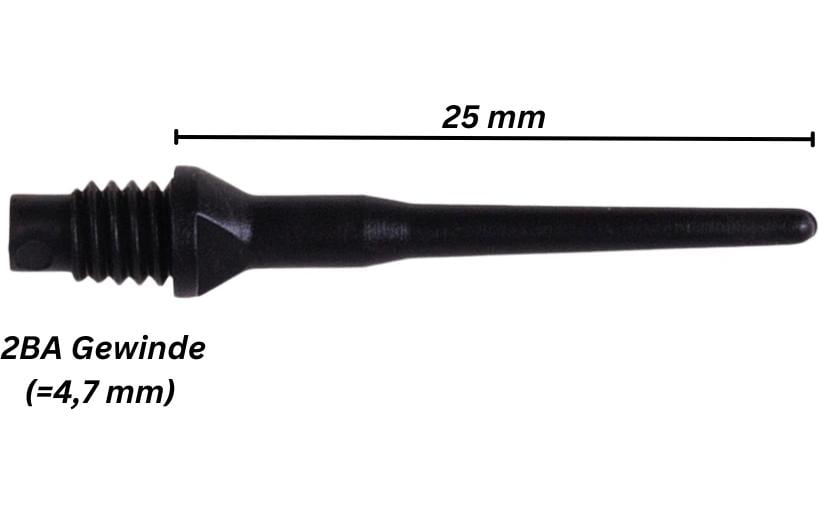 Karella Softspitzen Keypoint 100 Stück – Schwarz