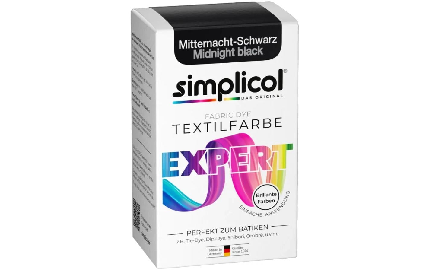 Simplicol Textilfarbe Expert Mitternacht-Schwarz, 150 g
