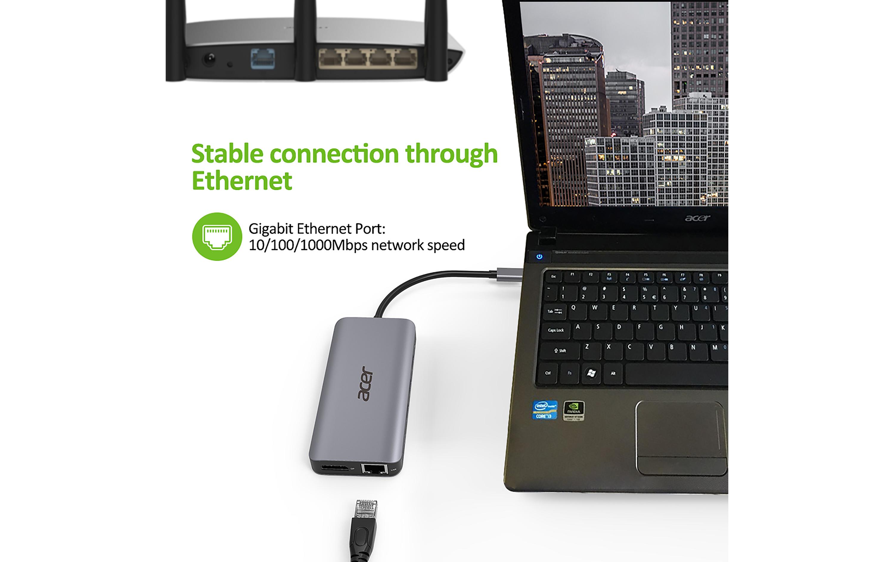 Acer Dockingstation USB-C 12-in-1 Dongle Mini