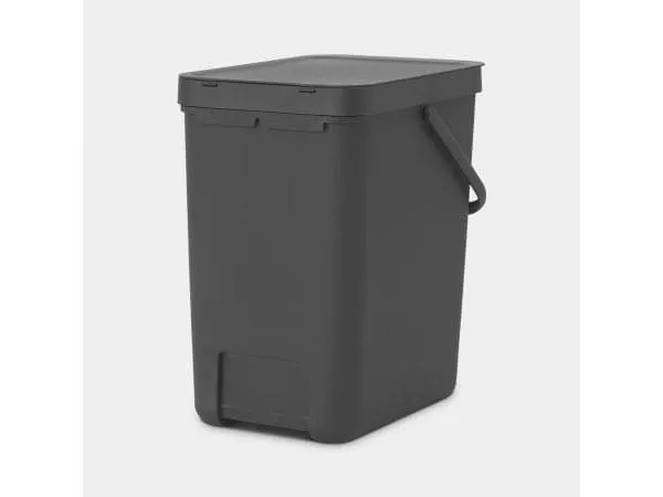 Brabantia Recyclingbehälter Sort & Go 12 l, Grau