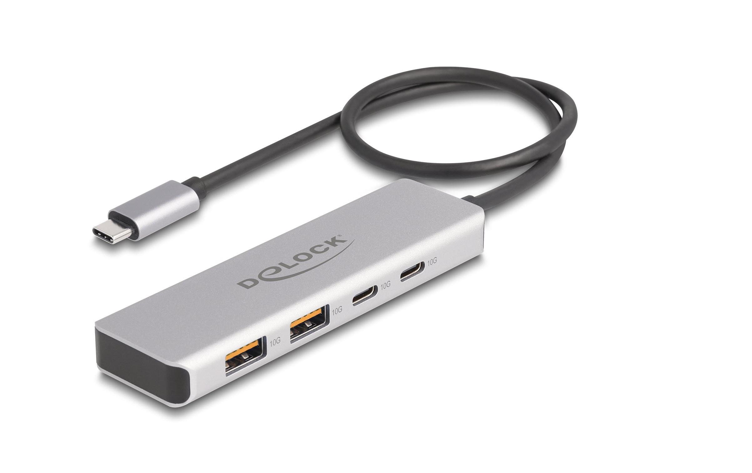 Delock USB-Hub 10 Gbps 2 x USB Typ-A und 2 x USB Type-C Delock USB-Hub 10 Gbps 2 x USB Typ-A und 2 x USB Type-C