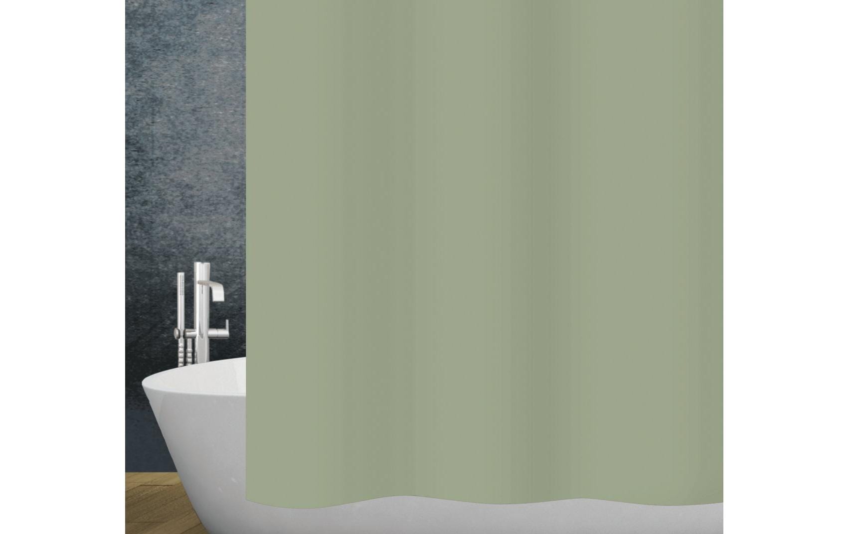 diaqua® Duschvorhang Basic 120 x 200 cm, Olivgrün