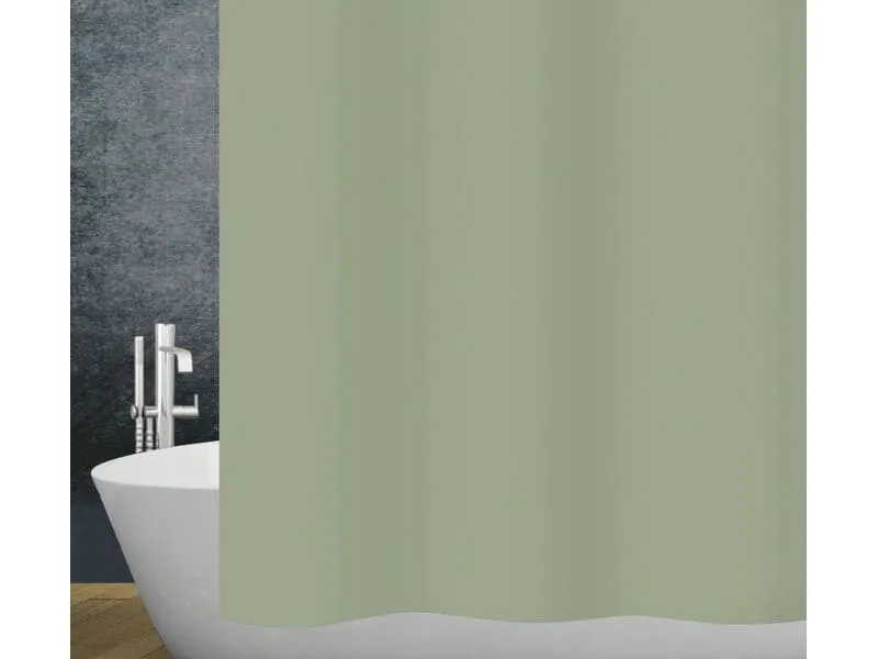 diaqua® Duschvorhang Basic 120 x 200 cm, Olivgrün