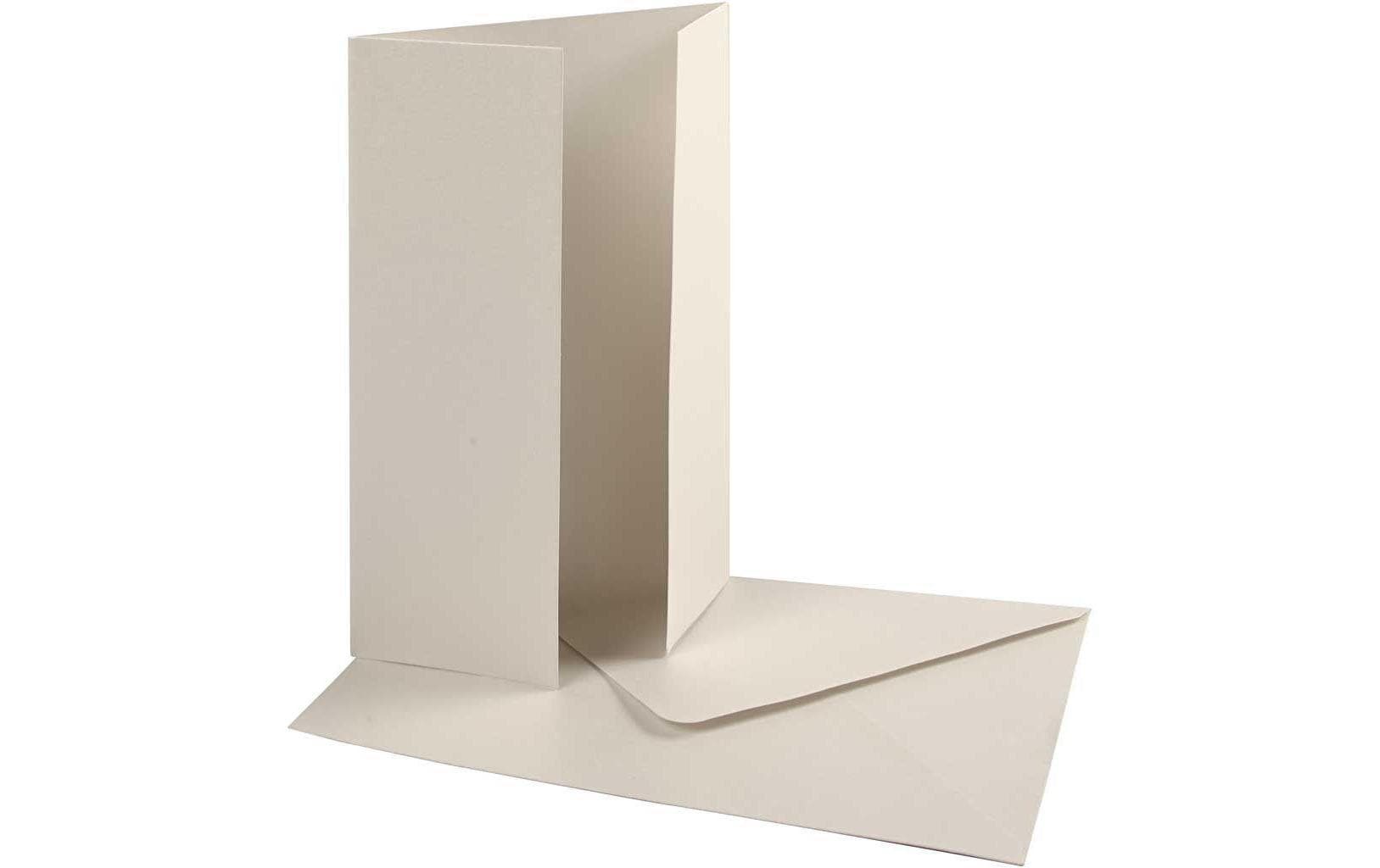 Creativ Company Blankokarte 10.5 x 15 cm Perlglanz, 10er Set Creativ Company Blankokarte 10.5 x 15 cm Perlglanz, 10er Set