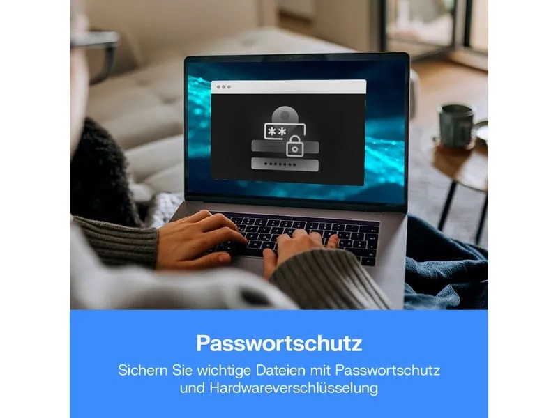 Western Digital Externe Festplatte My Passport 4 TB, Blau Western Digital Externe Festplatte My Passport 4 TB, Blau