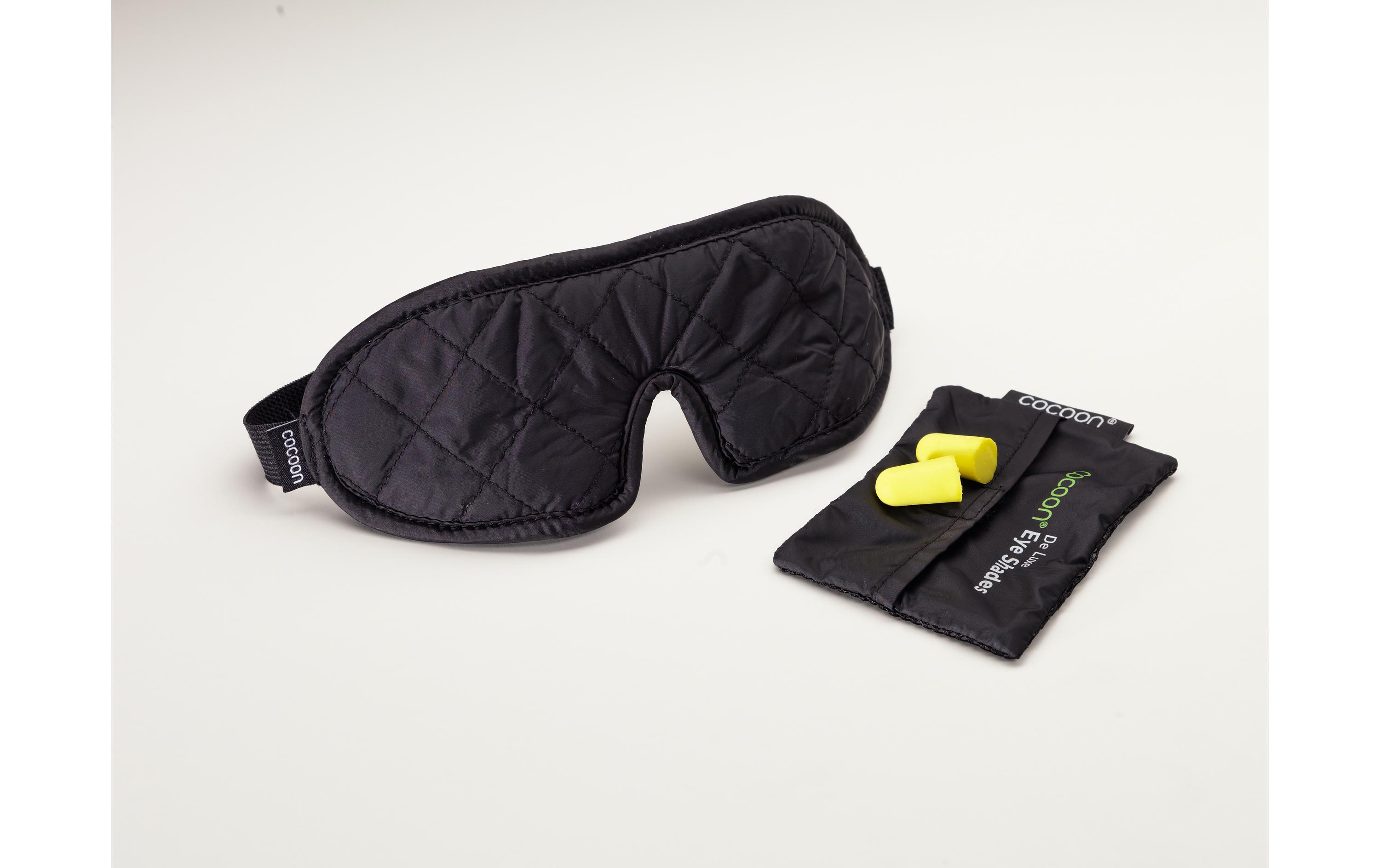 cocoon Schlafmaske Eye Shades De Luxe Black / Grey