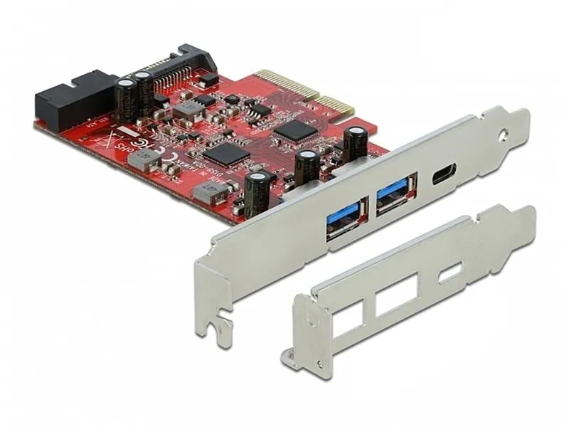 Delock PCI-Express-Karte USB-C / USB-A / intern USB 5 Gbps