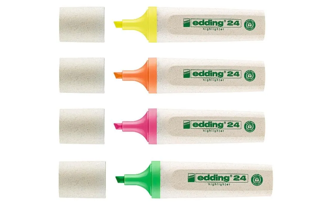 edding Textmarker 24 EcoLine 4 Stück edding Textmarker 24 EcoLine 4 Stück