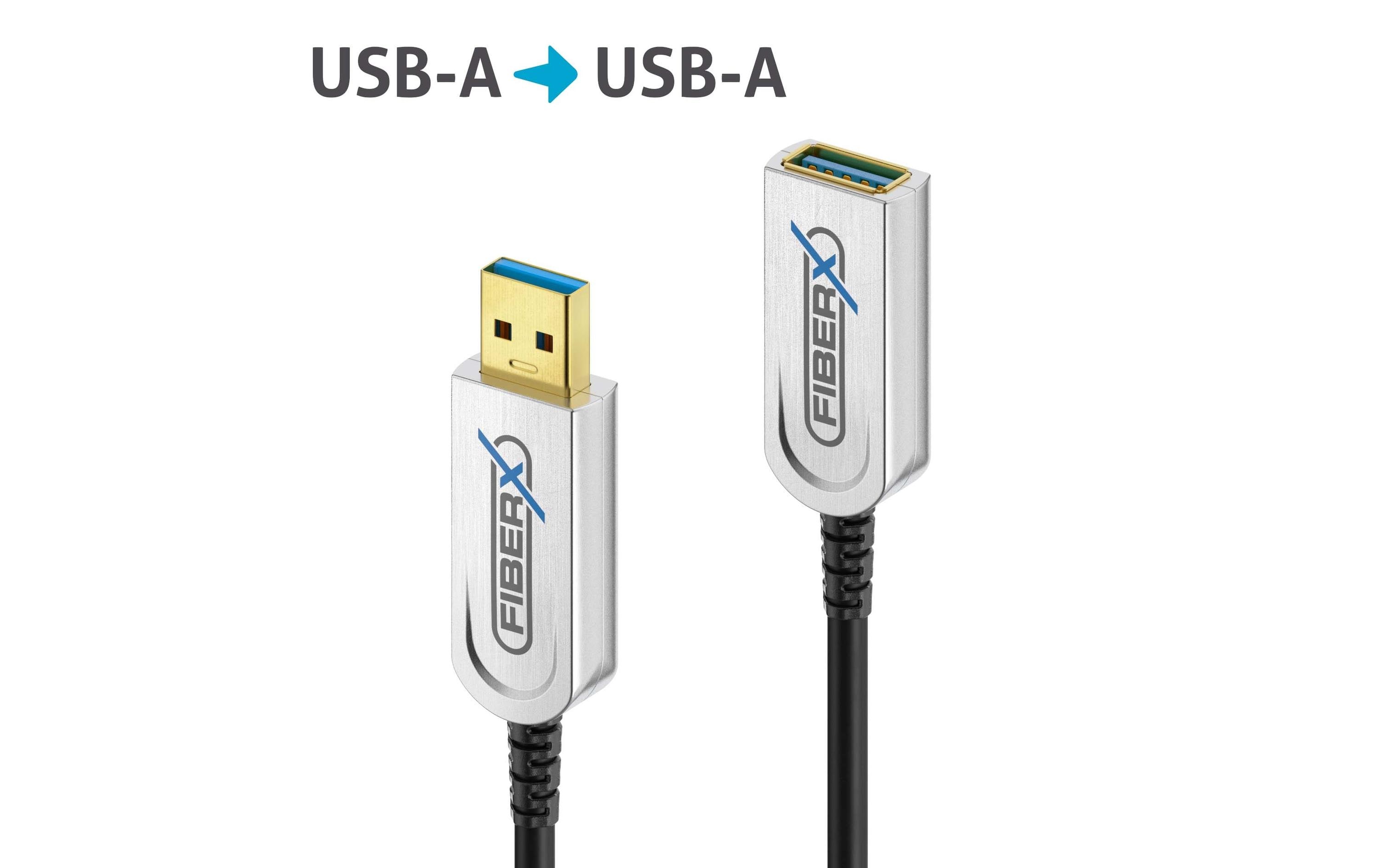 FiberX USB 3.1-Verlängerungskabel FX-I650 AOC USB A - USB A 10 m