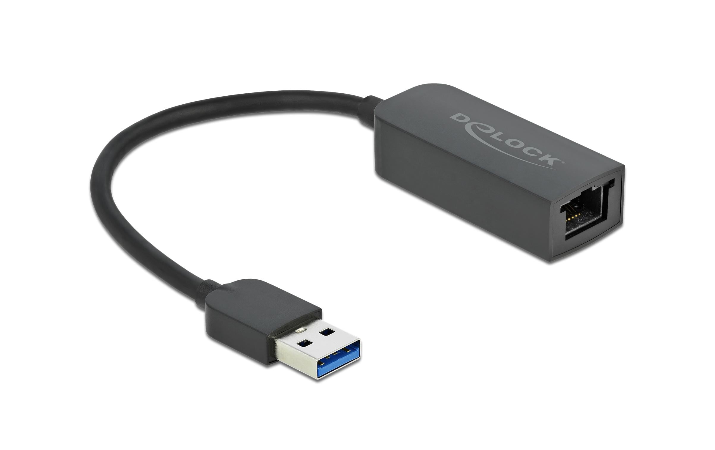 Delock Netzwerk-Adapter USB-A – RJ45, 2.5Gbps Schwarz